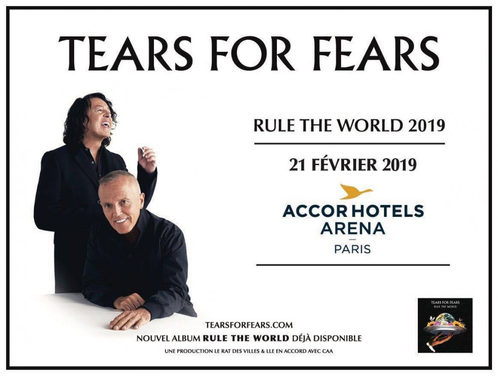 Concert Tears For Fears AccorHotels Arena au AccorHotels Arena (Bercy)