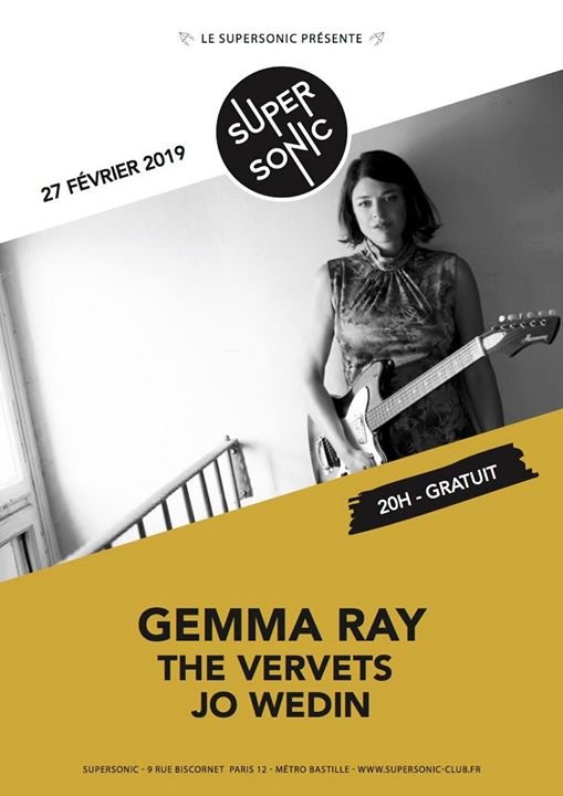 Gemma Ray • The Vervets • Jo Wedin / Supersonic