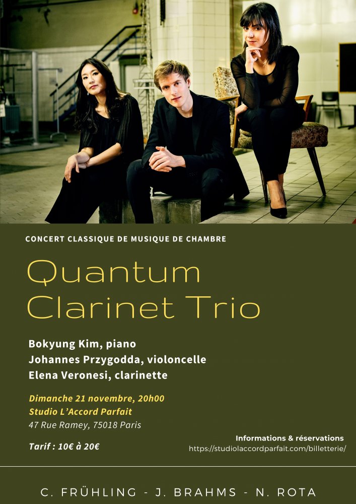 Concert du Quantum Clarinet Trio